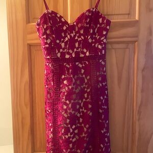 Lulu’s knee length lace cocktail dress (size small/4)